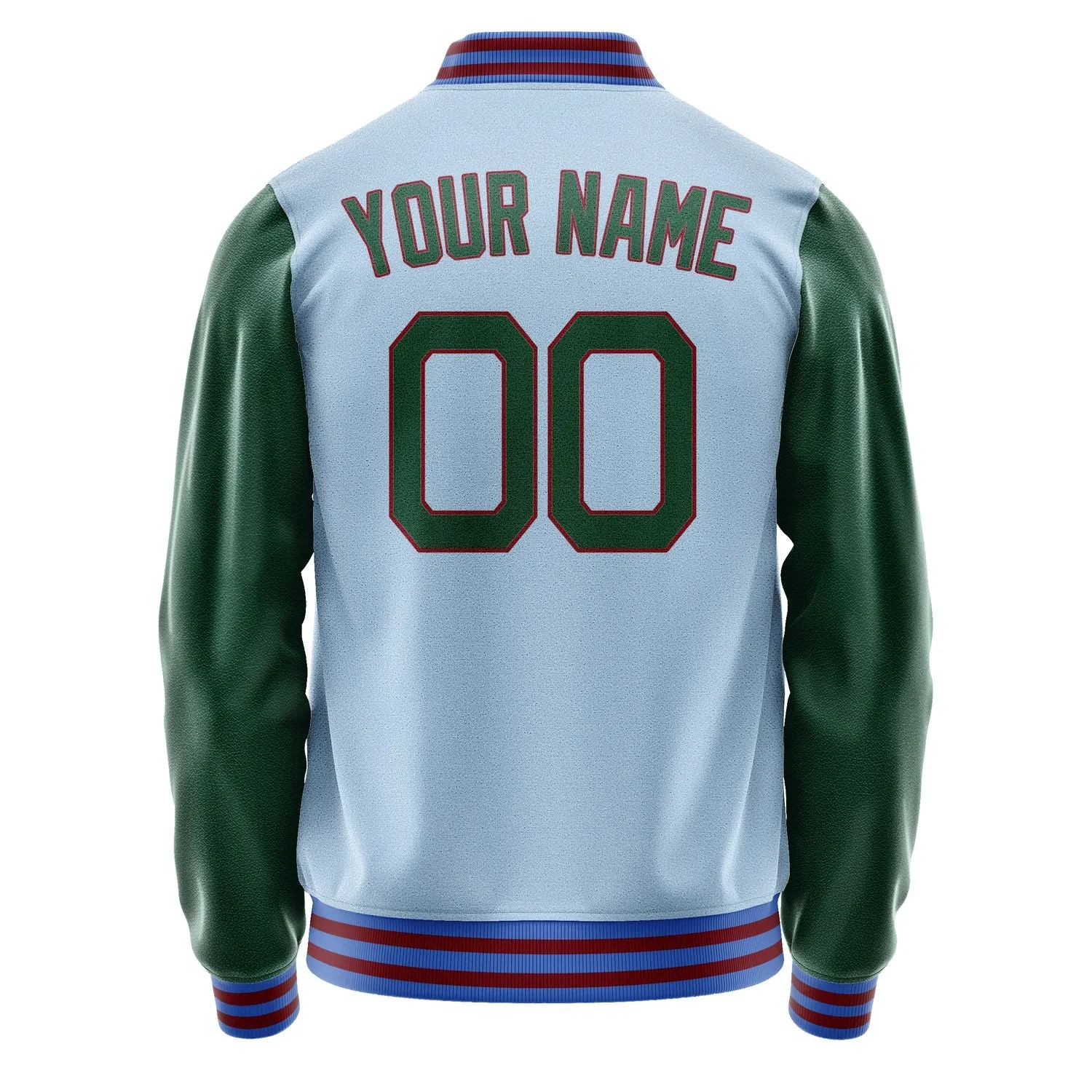 Custom Light Blue Green Jacket