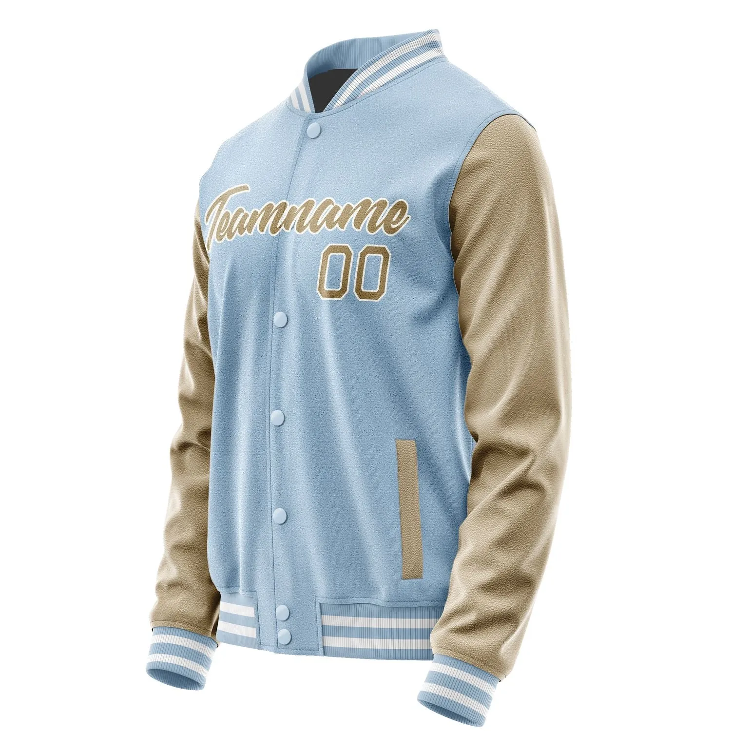 Custom Light Blue Light Khaki Jacket