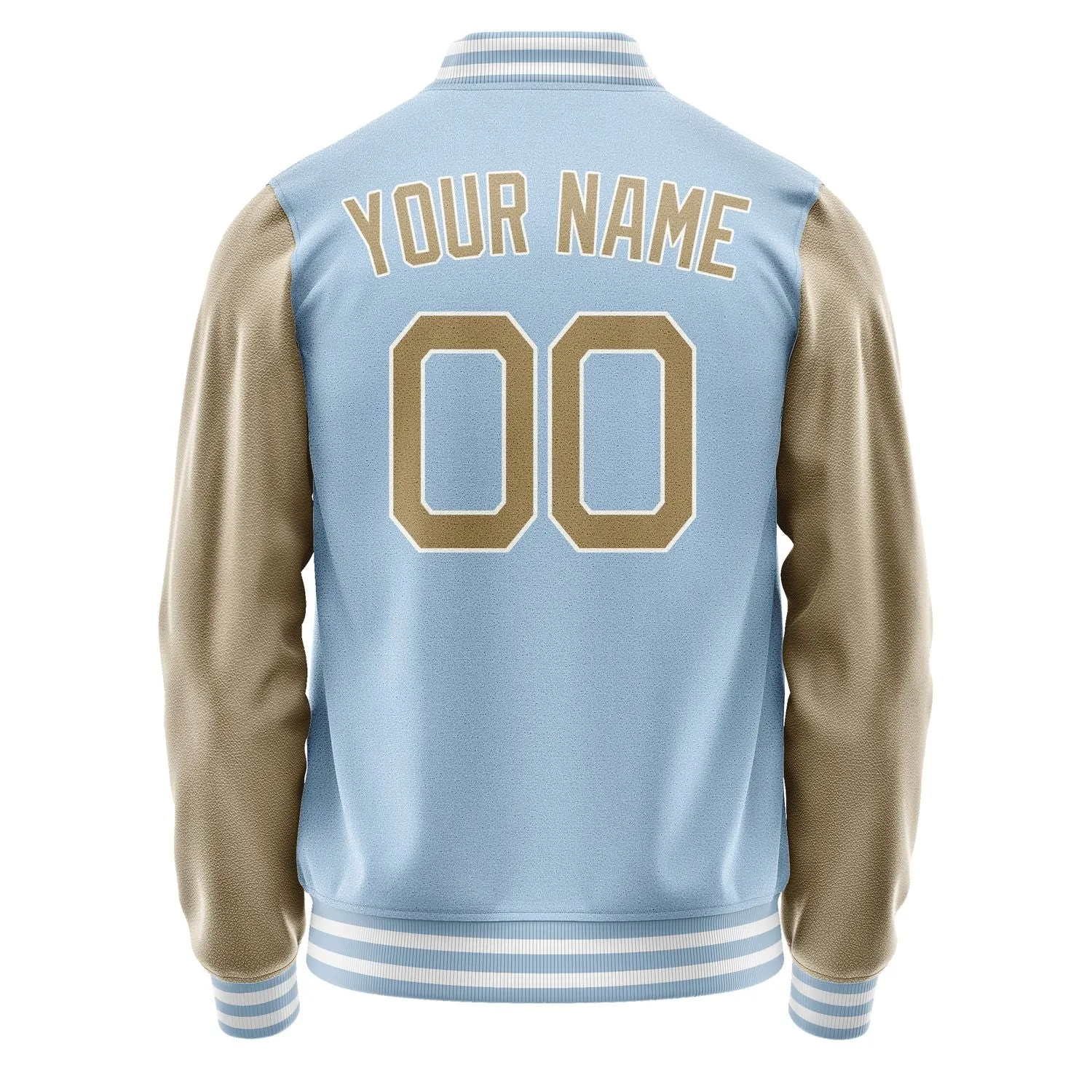 Custom Light Blue Light Khaki Jacket