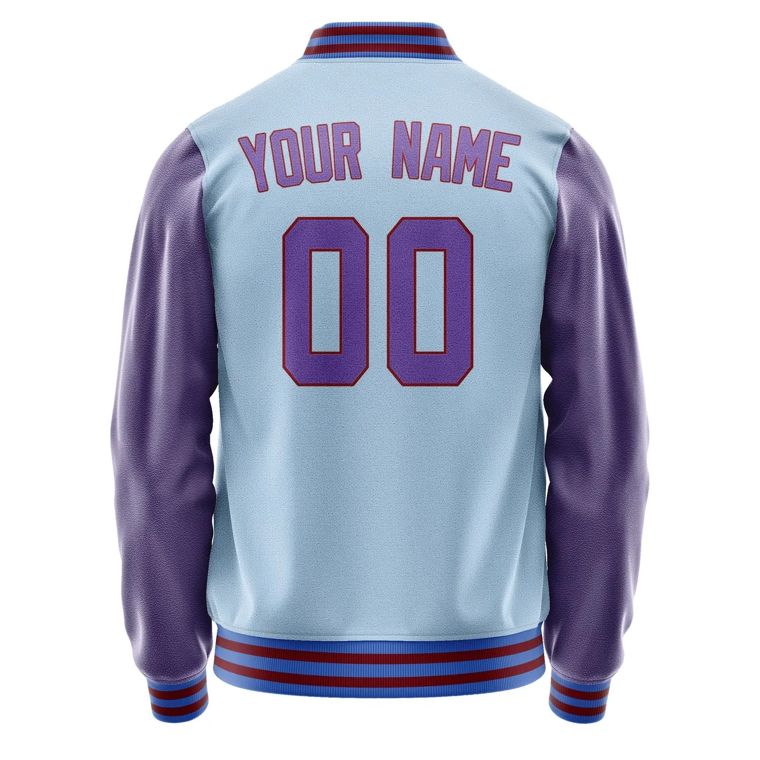 Custom Light Blue Light Purple Jacket