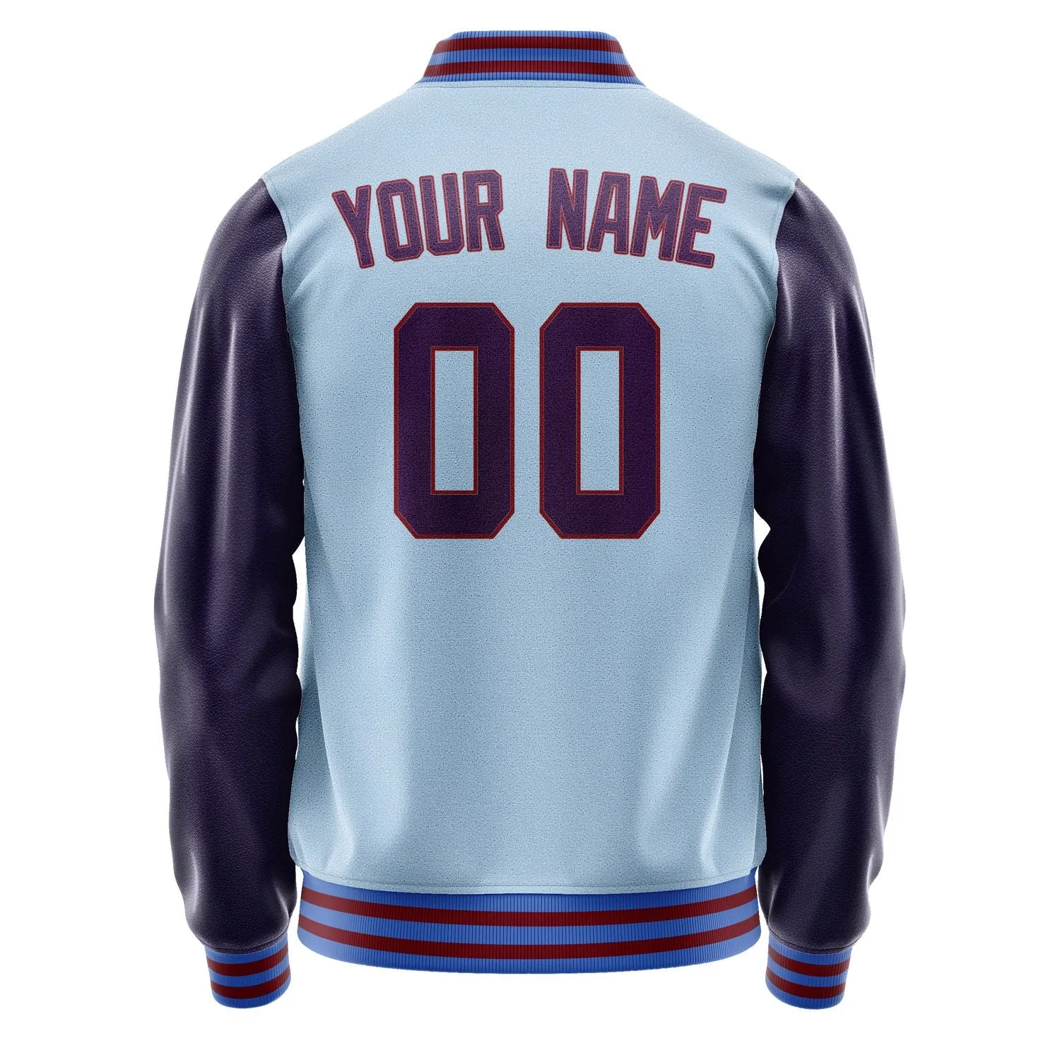 Custom Light Blue Purple Jacket