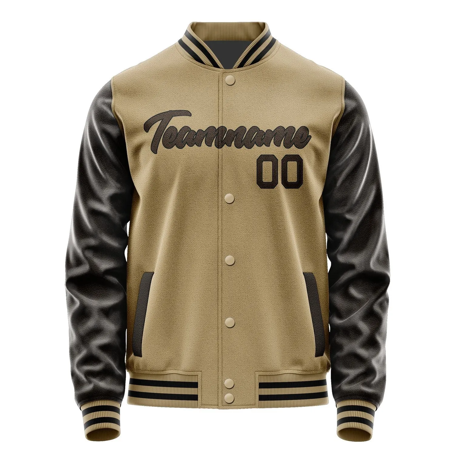 Custom Light Khaki Brown Jacket