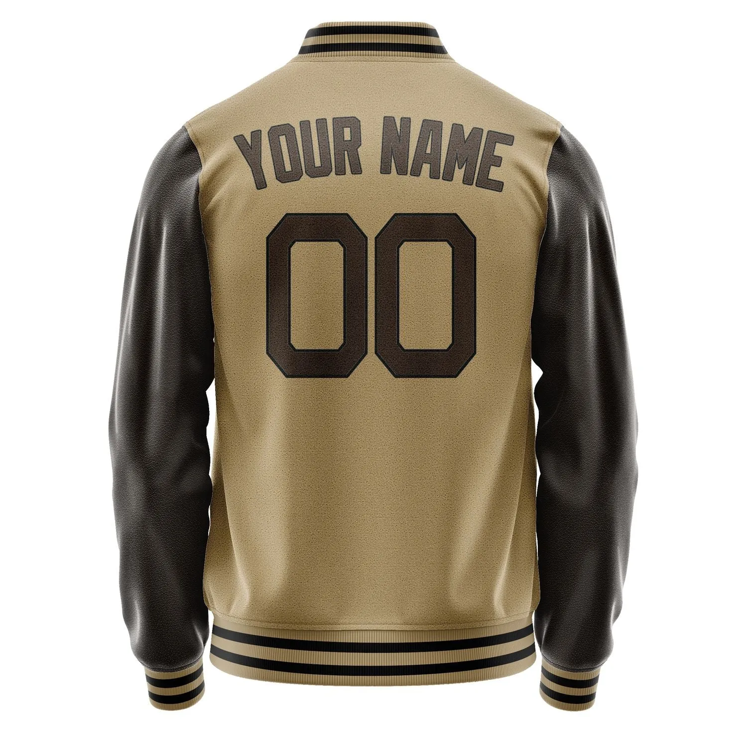 Custom Light Khaki Brown Jacket