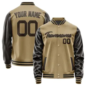 Custom Light Khaki Brown Jacket