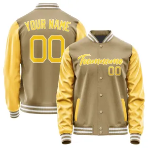 Custom Light Khaki Gold Jacket