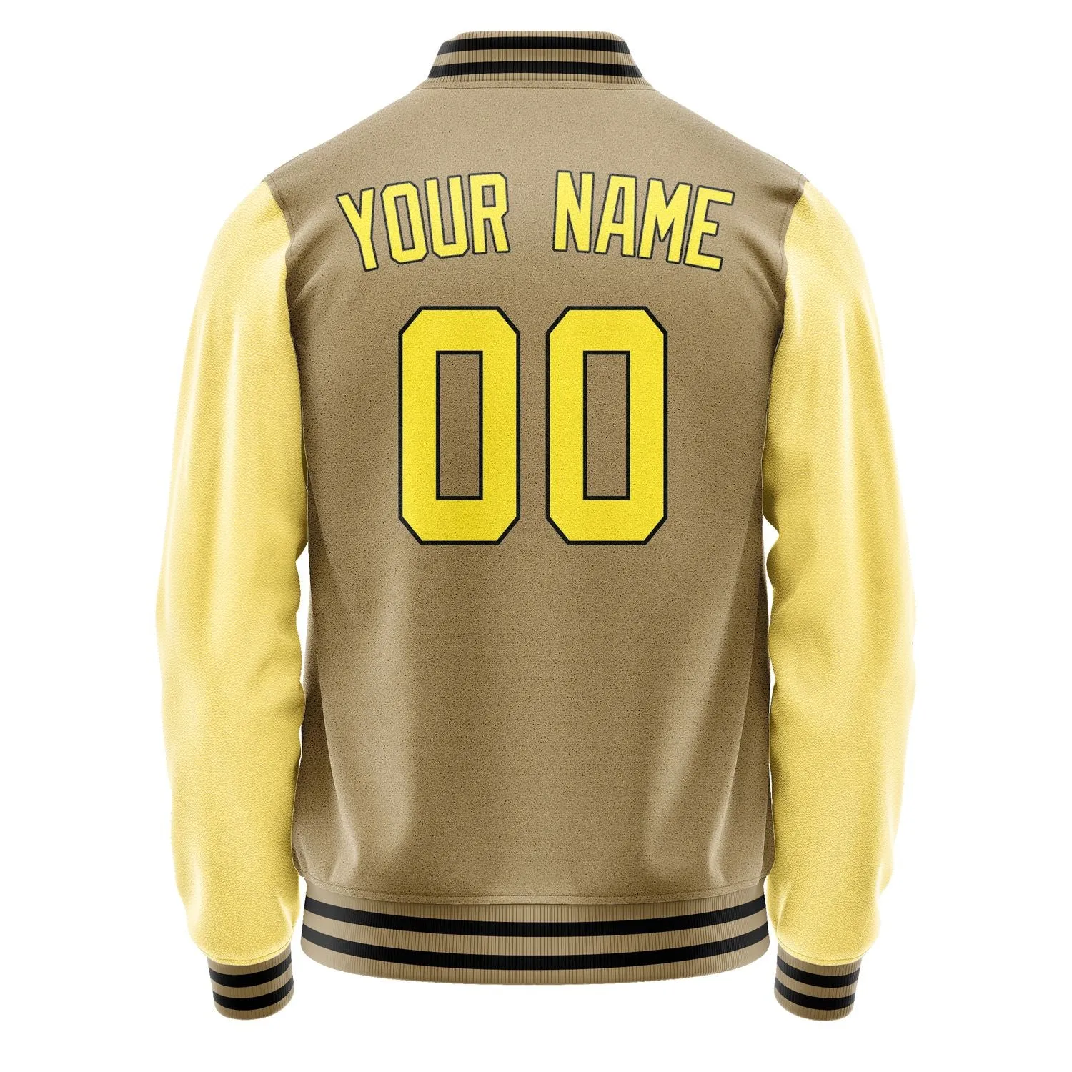 Custom Light Khaki Light Yellow Jacket