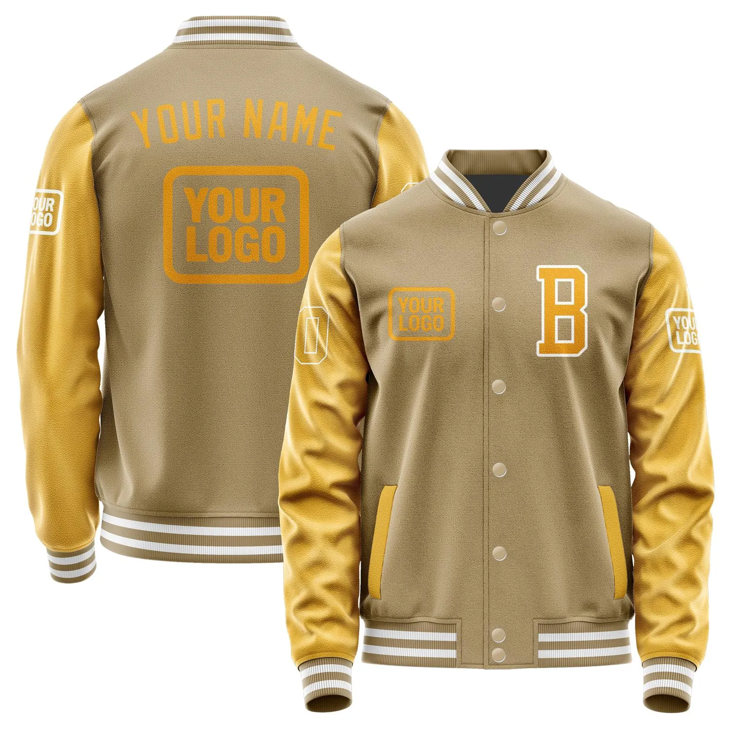Custom Light Khaki Yellow Jacket