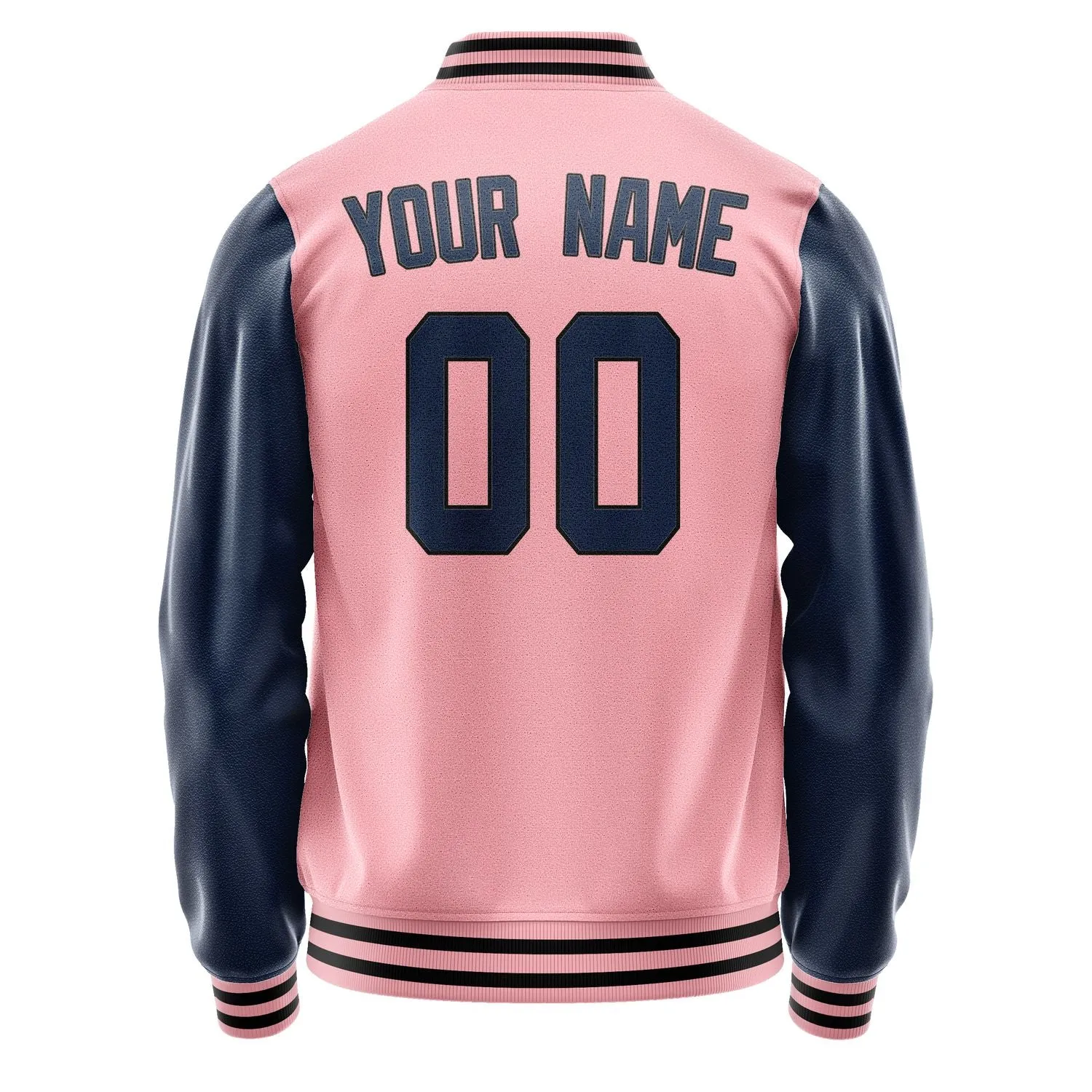 Custom Light Pink Blue Jacket