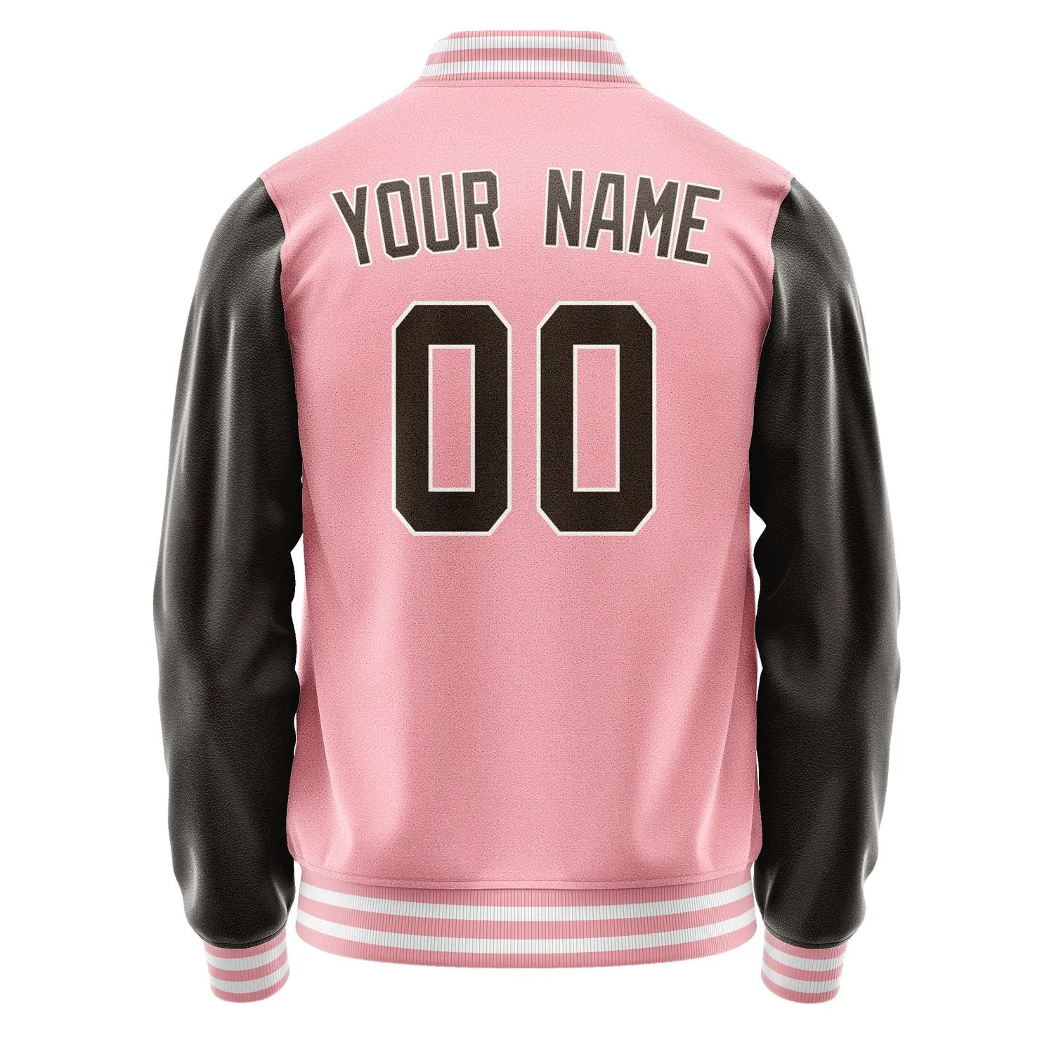Custom Light Pink Brown Jacket