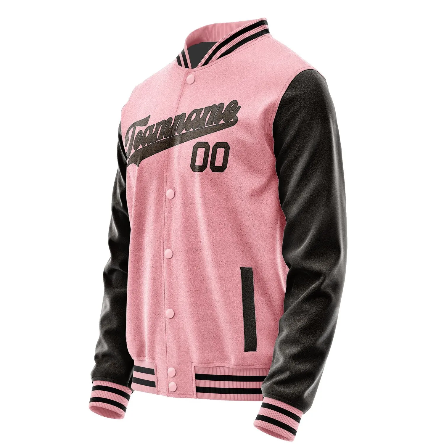 Custom Light Pink Brown Jacket