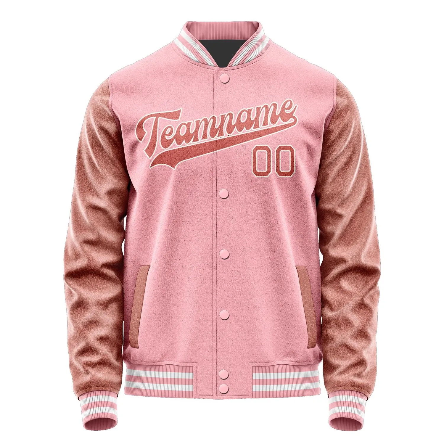 Custom Light Pink Copper Rose Jacket