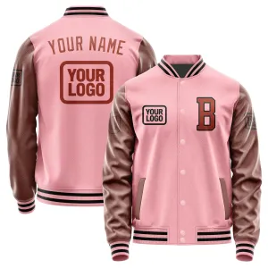 Custom Light Pink Coral Red Jacket