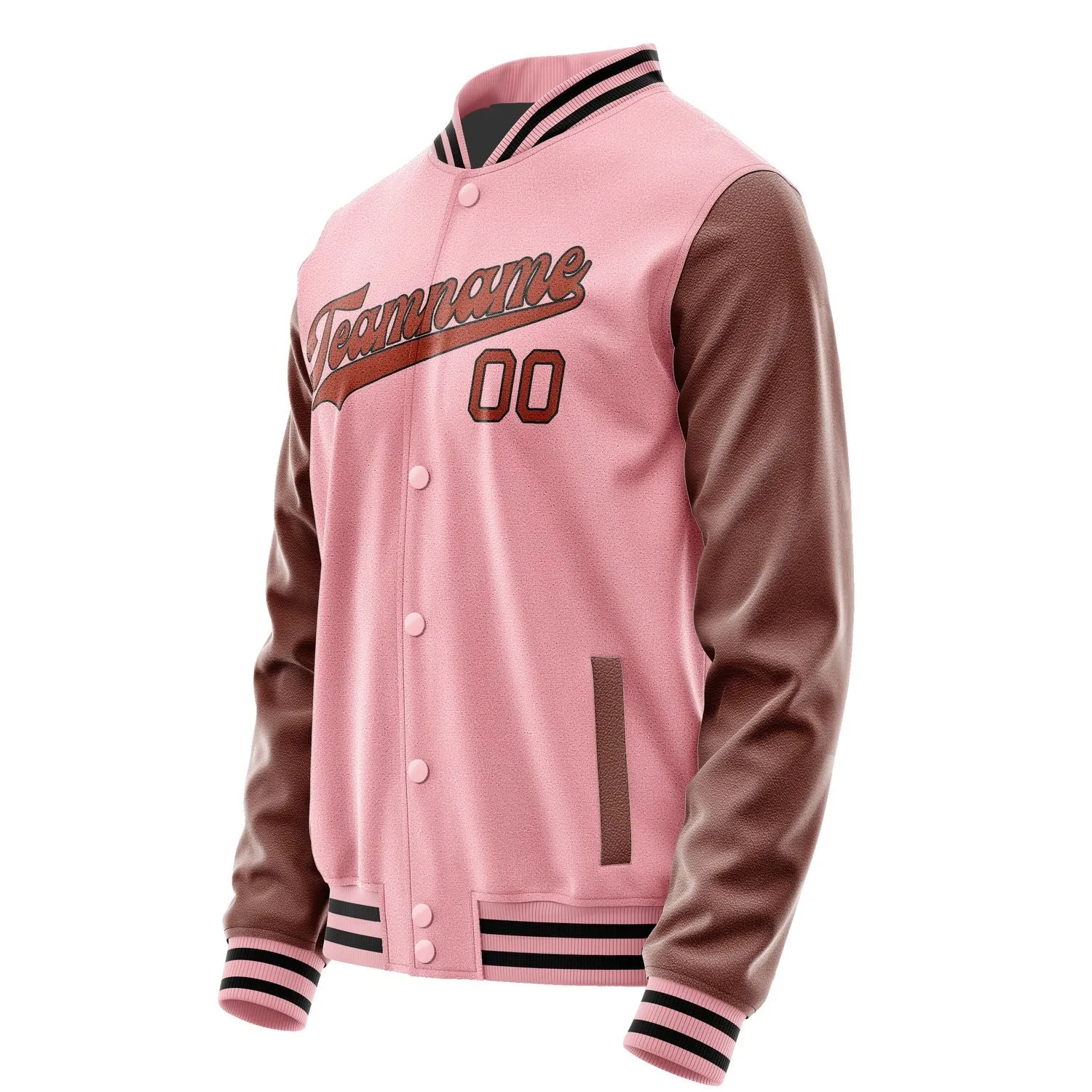 Custom Light Pink Coral Red Jacket