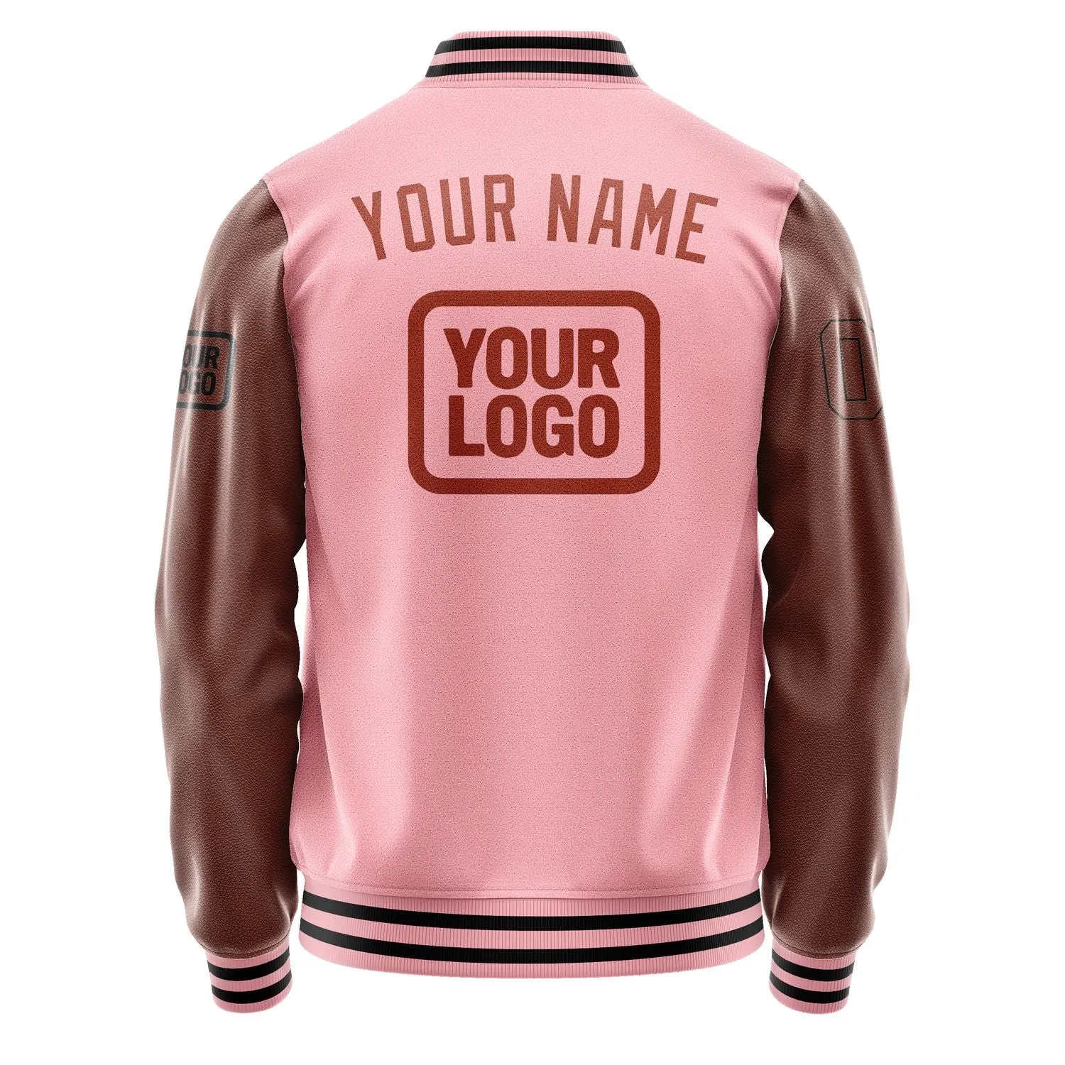Custom Light Pink Coral Red Jacket