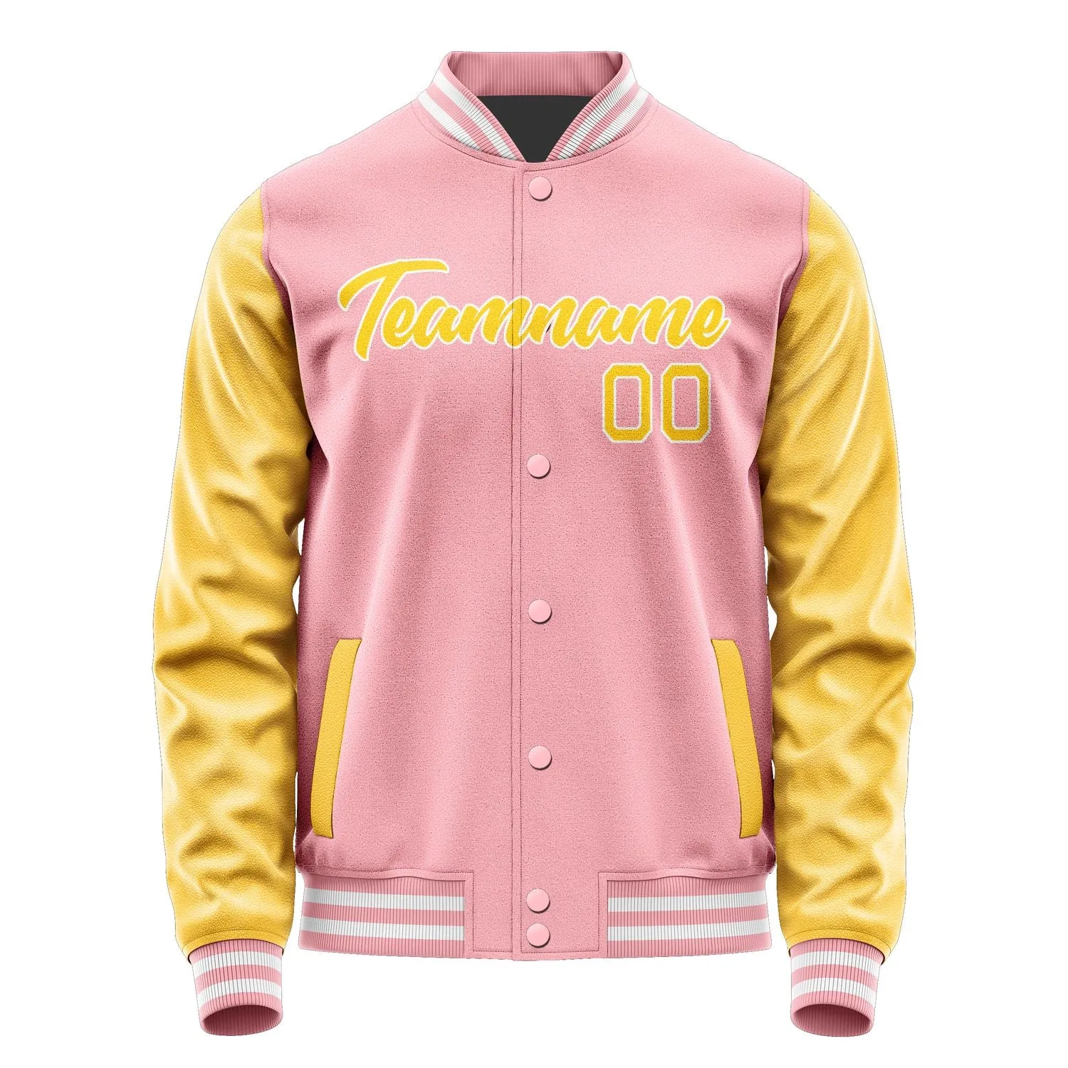 Custom Light Pink Gold Jacket