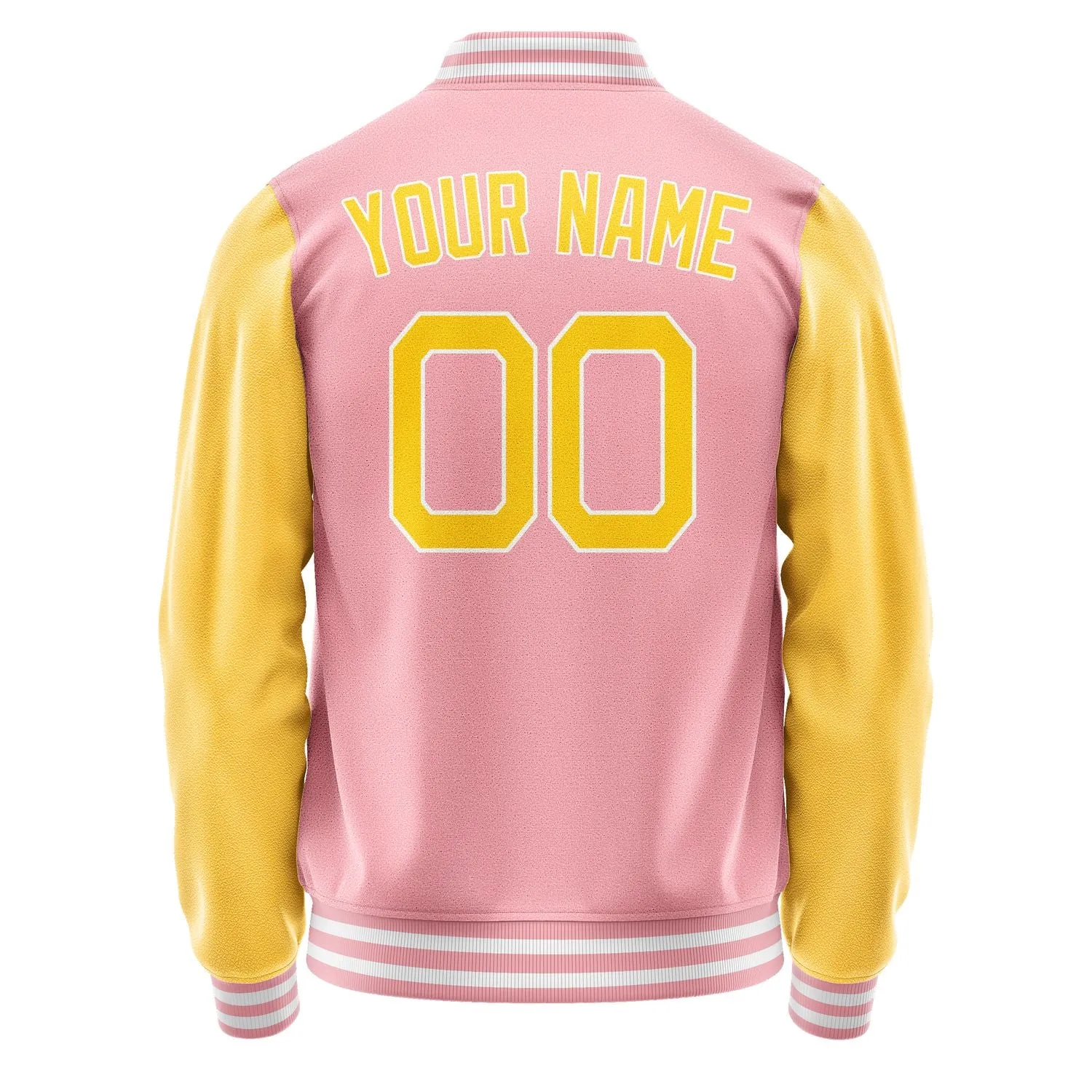 Custom Light Pink Gold Jacket