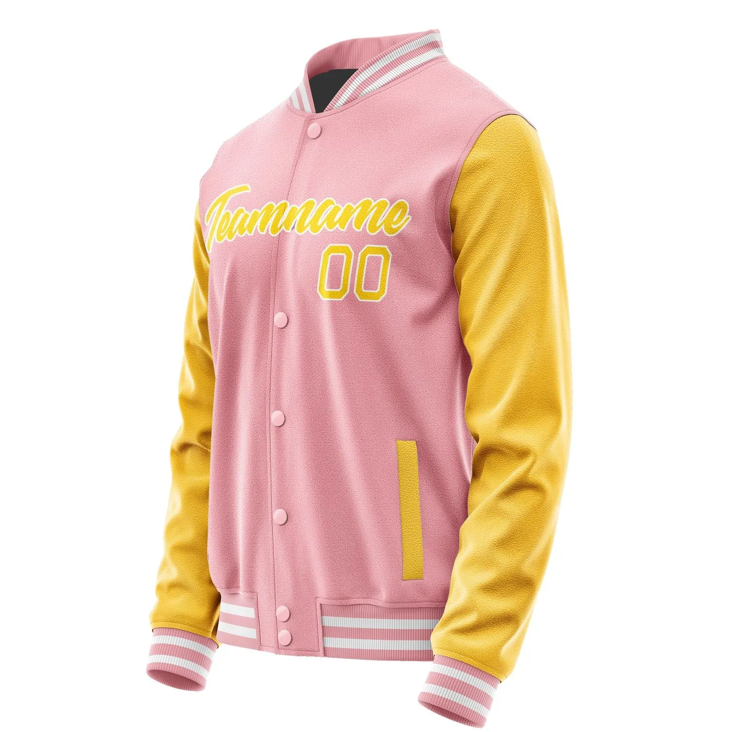 Custom Light Pink Gold Jacket