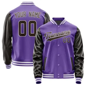 Custom Light Purple Brown Jacket