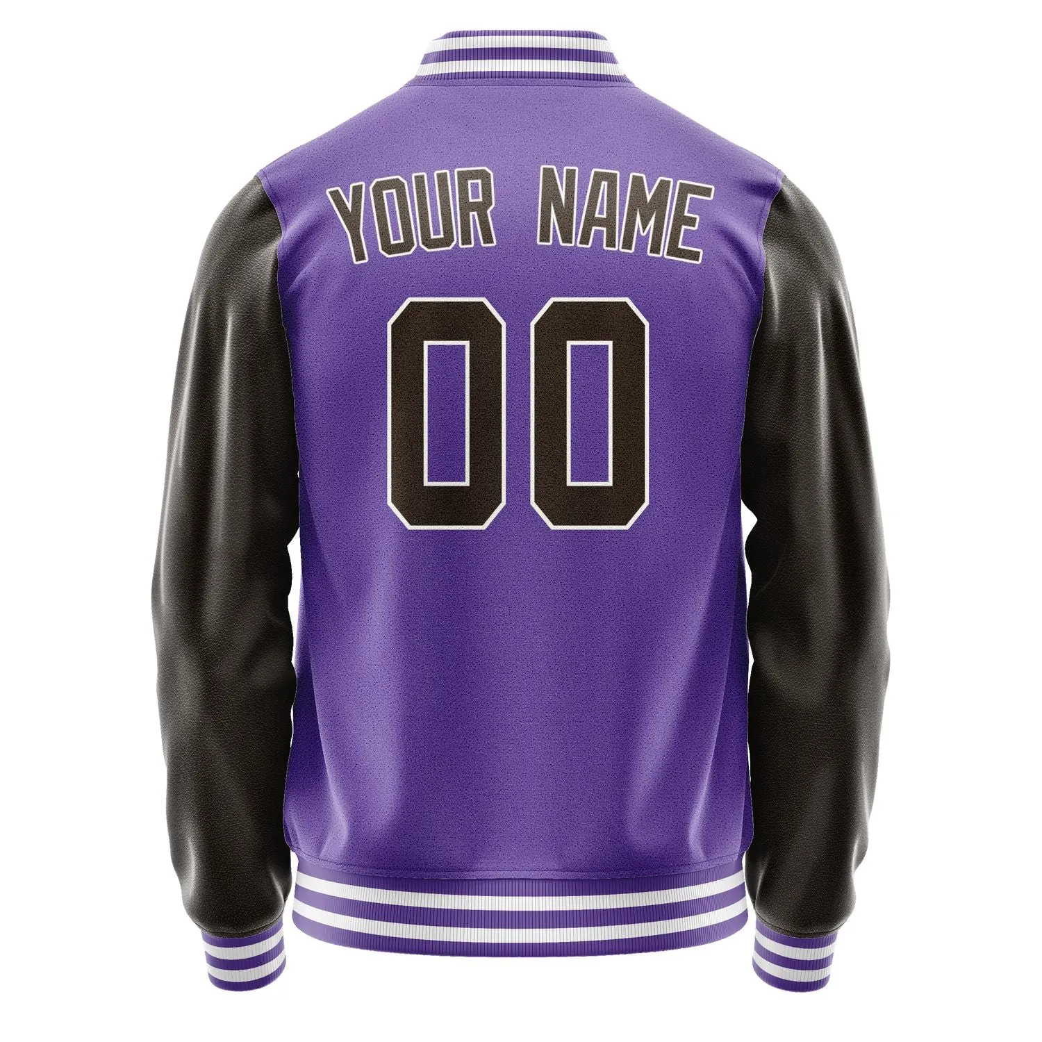 Custom Light Purple Brown Jacket