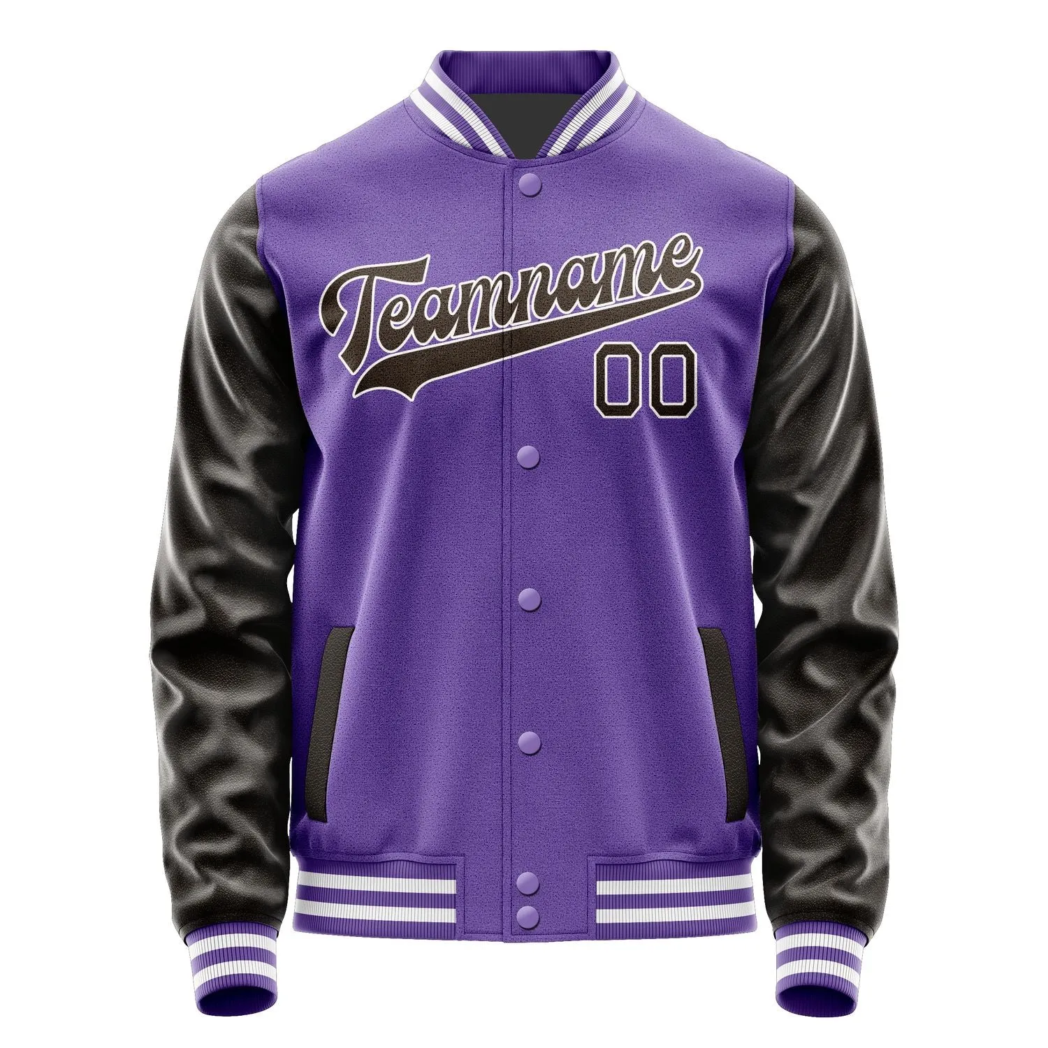 Custom Light Purple Brown Jacket