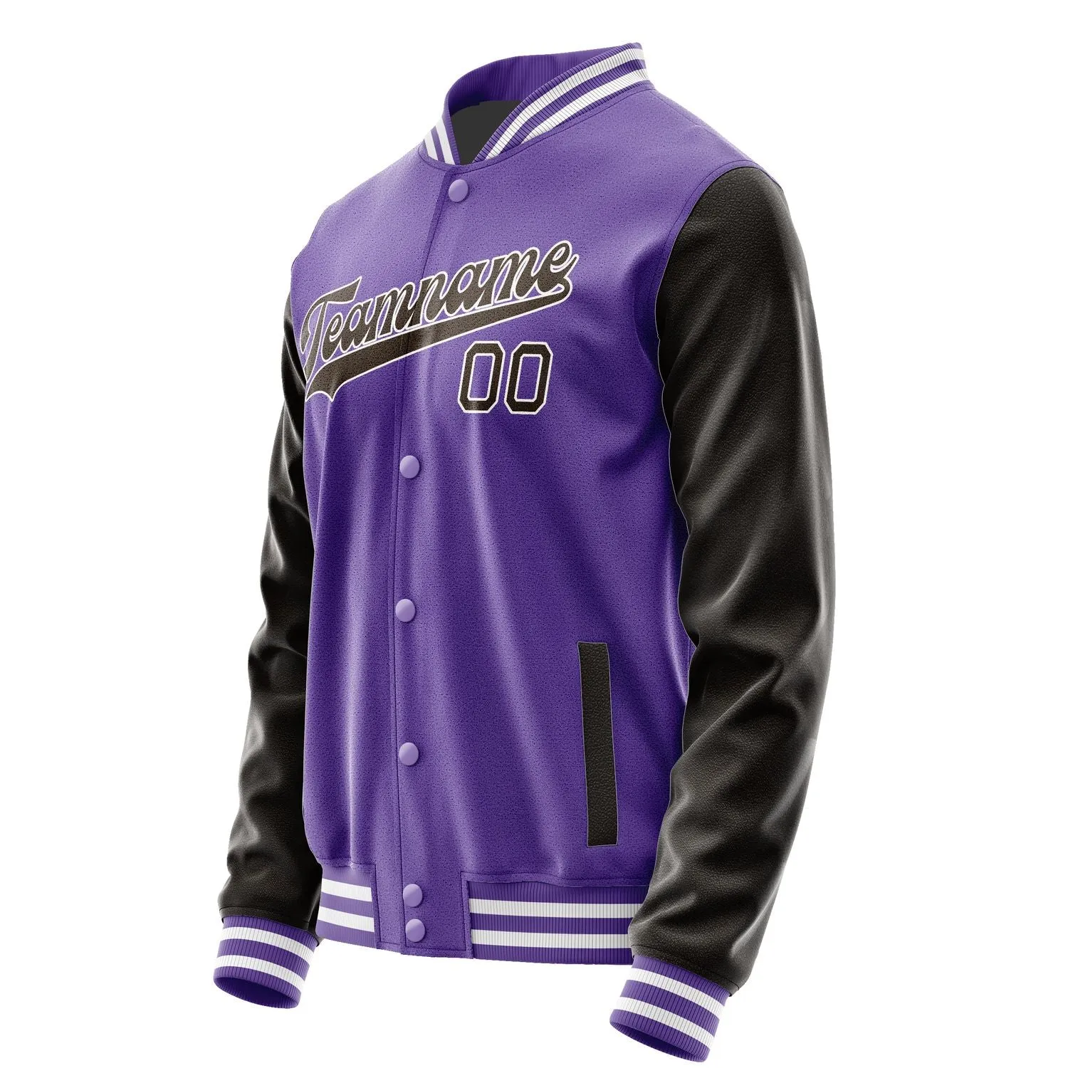 Custom Light Purple Brown Jacket