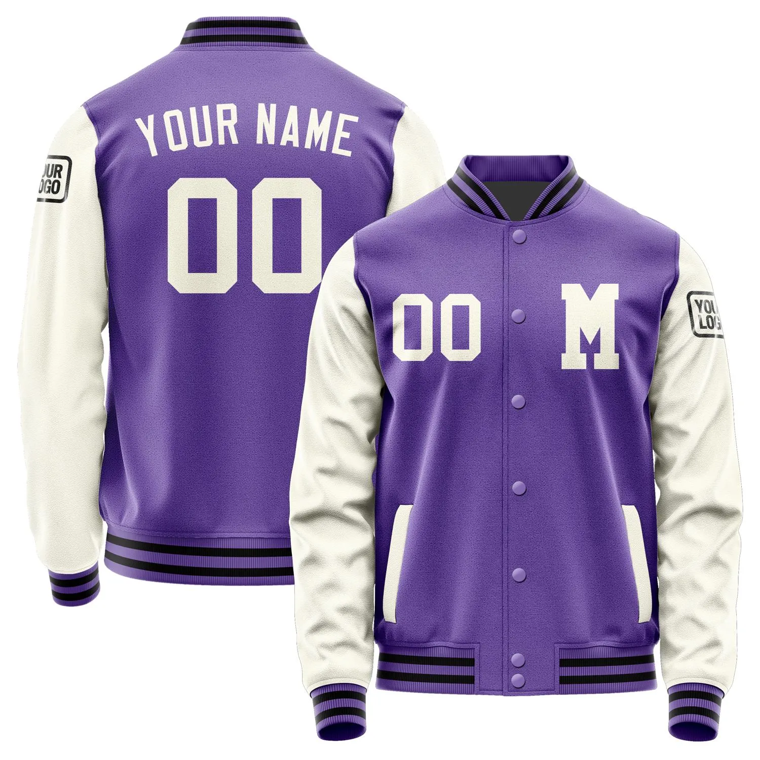 Custom Light Purple Cream Jacket