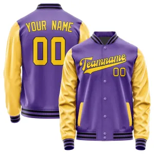 Custom Light Purple Gold Jacket