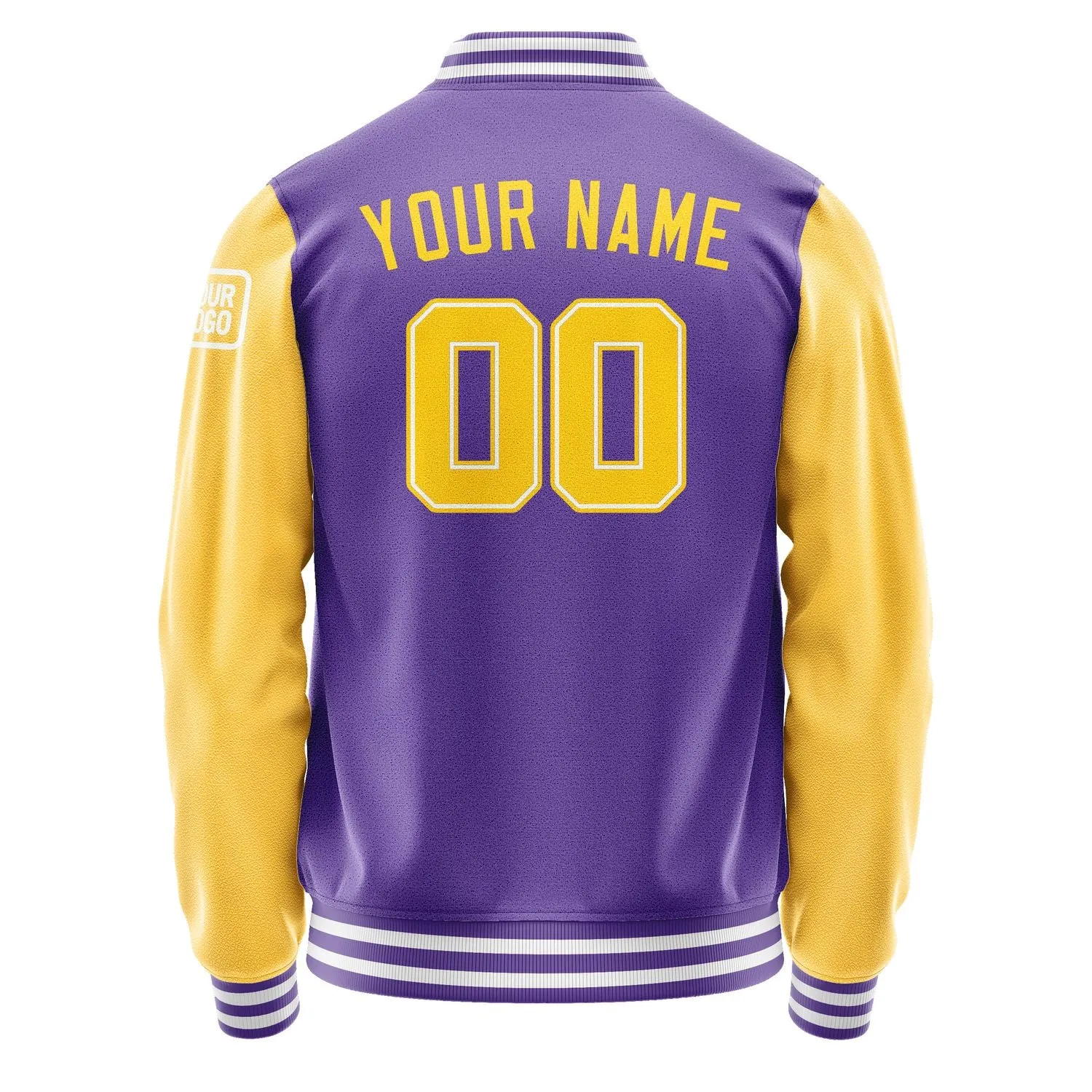 Custom Light Purple Gold Jacket