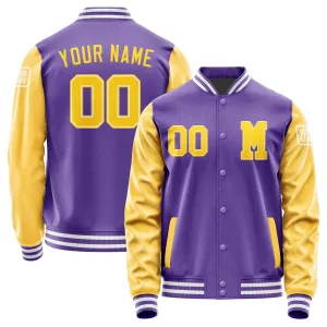 Custom Light Purple Gold Jacket