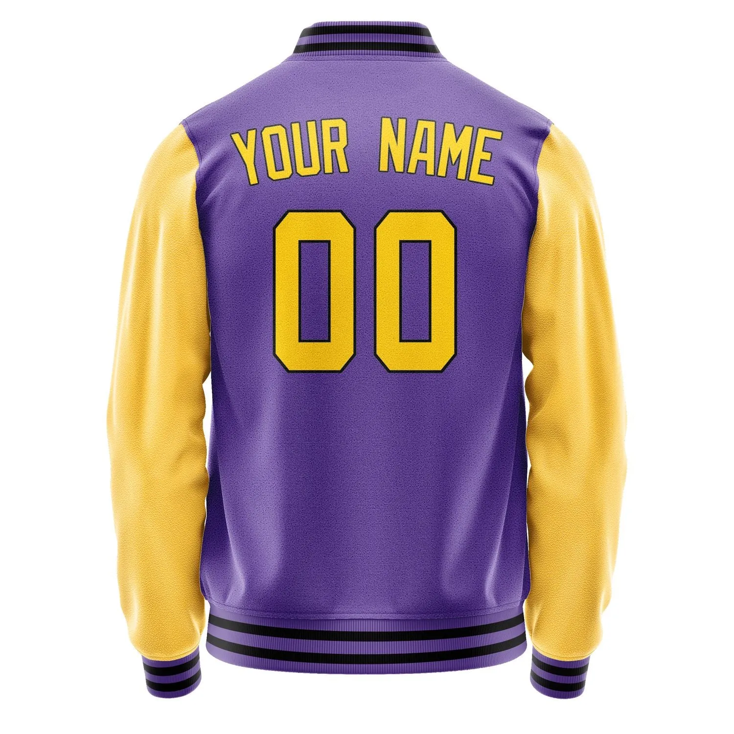 Custom Light Purple Gold Jacket