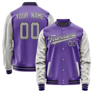 Custom Light Purple Gray Jacket