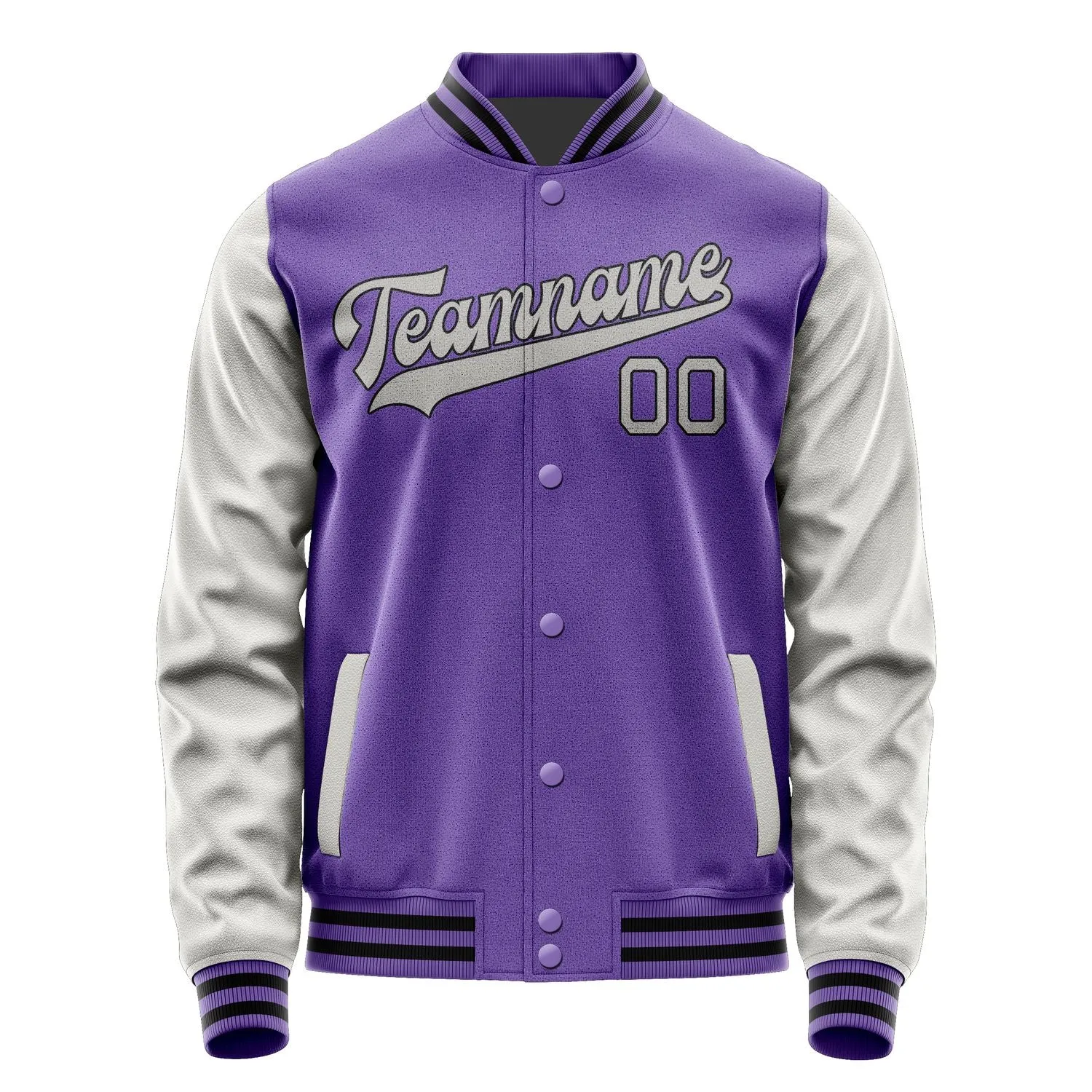 Custom Light Purple Gray Jacket