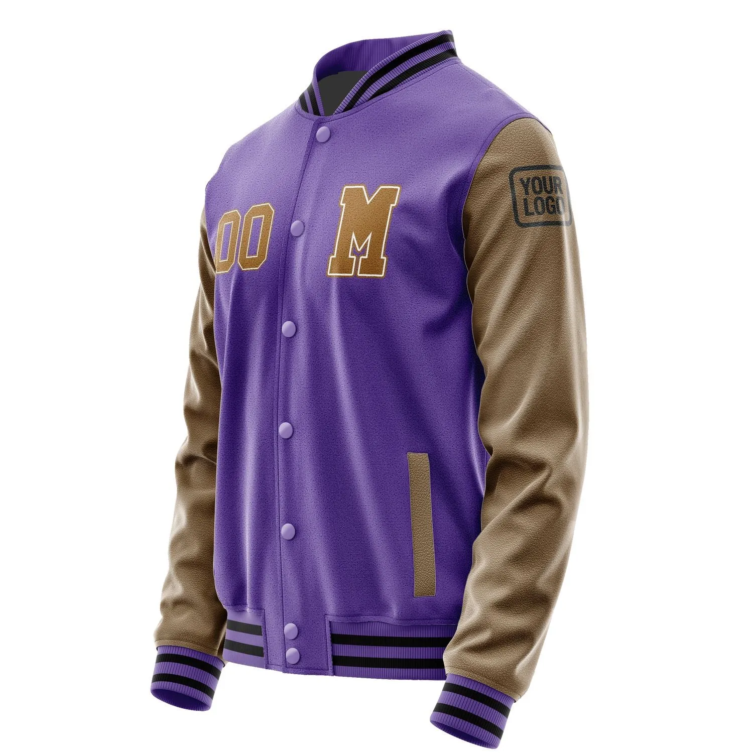 Custom Light Purple Khaki Jacket