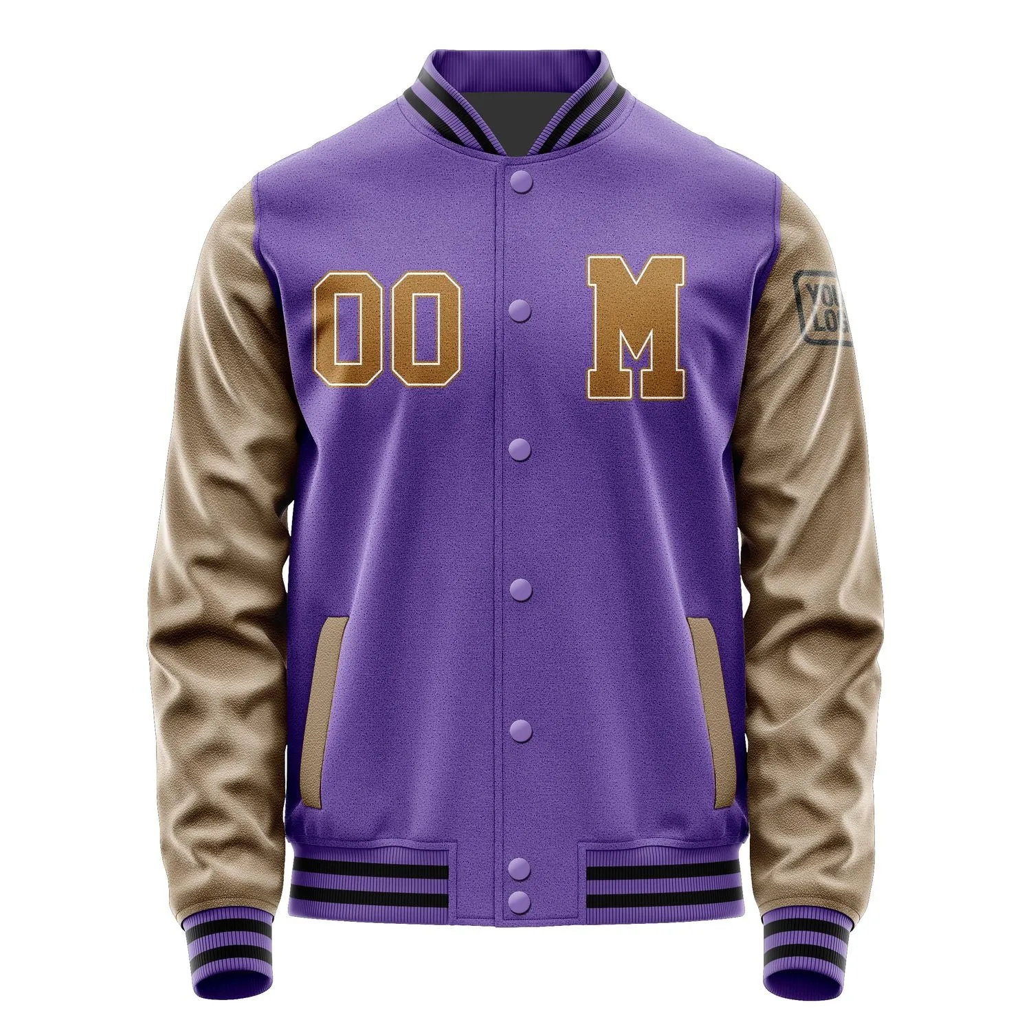 Custom Light Purple Khaki Jacket