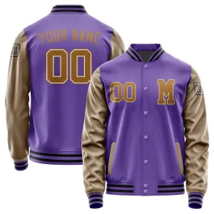 Custom Light Purple Khaki Jacket