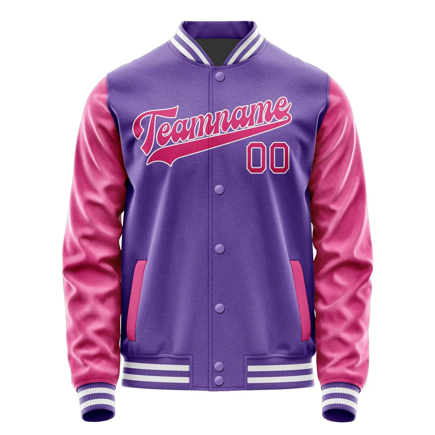 Custom Light Purple Pink Jacket