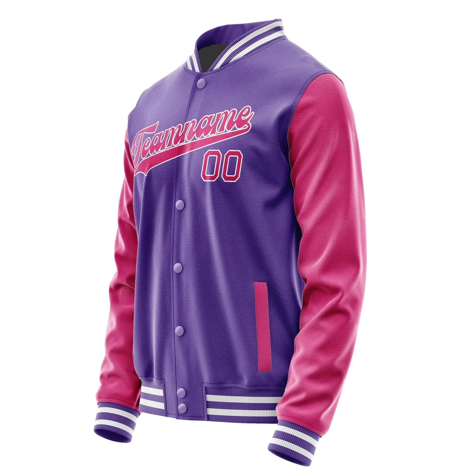 Custom Light Purple Pink Jacket