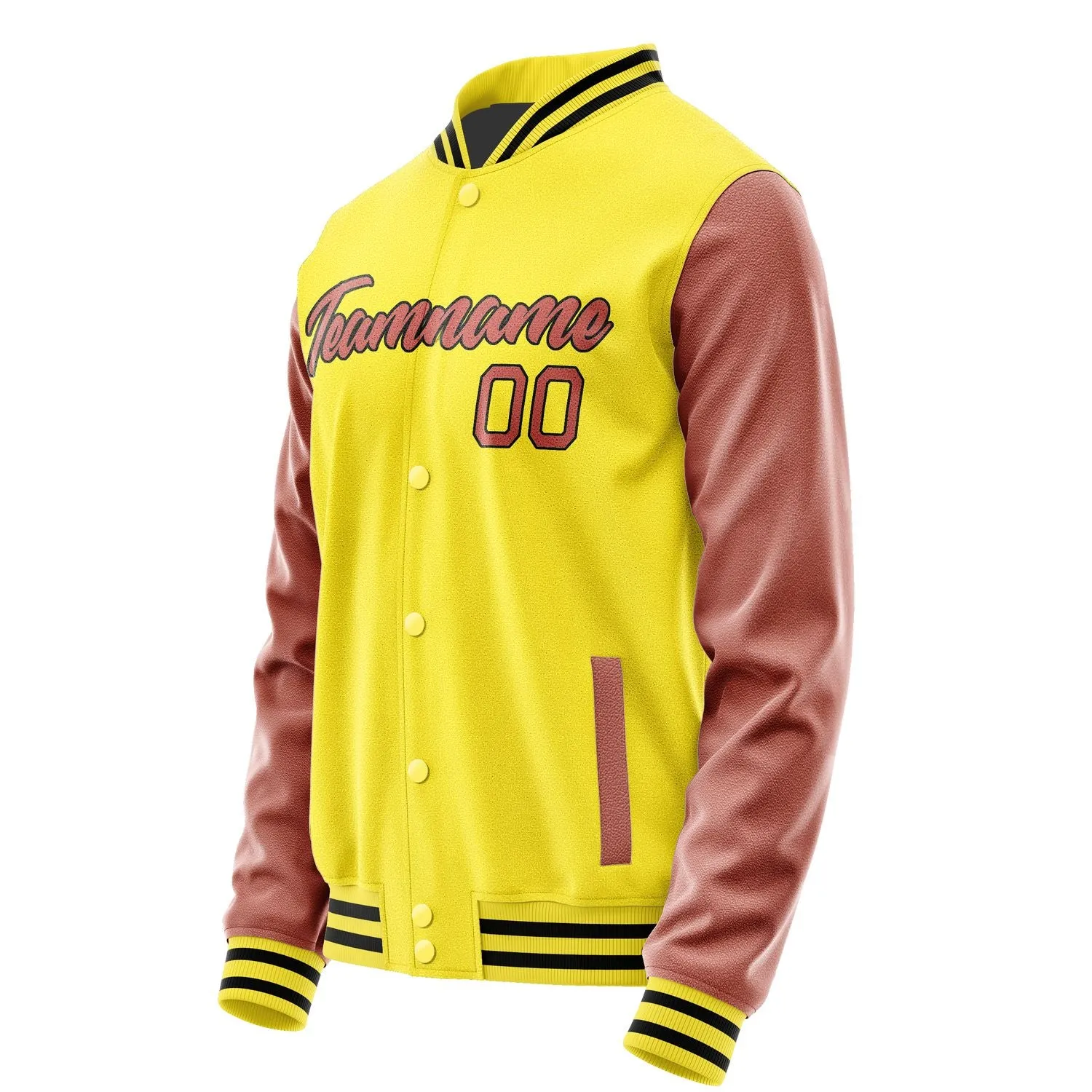 Custom Light Yellow Copper Rose Jacket