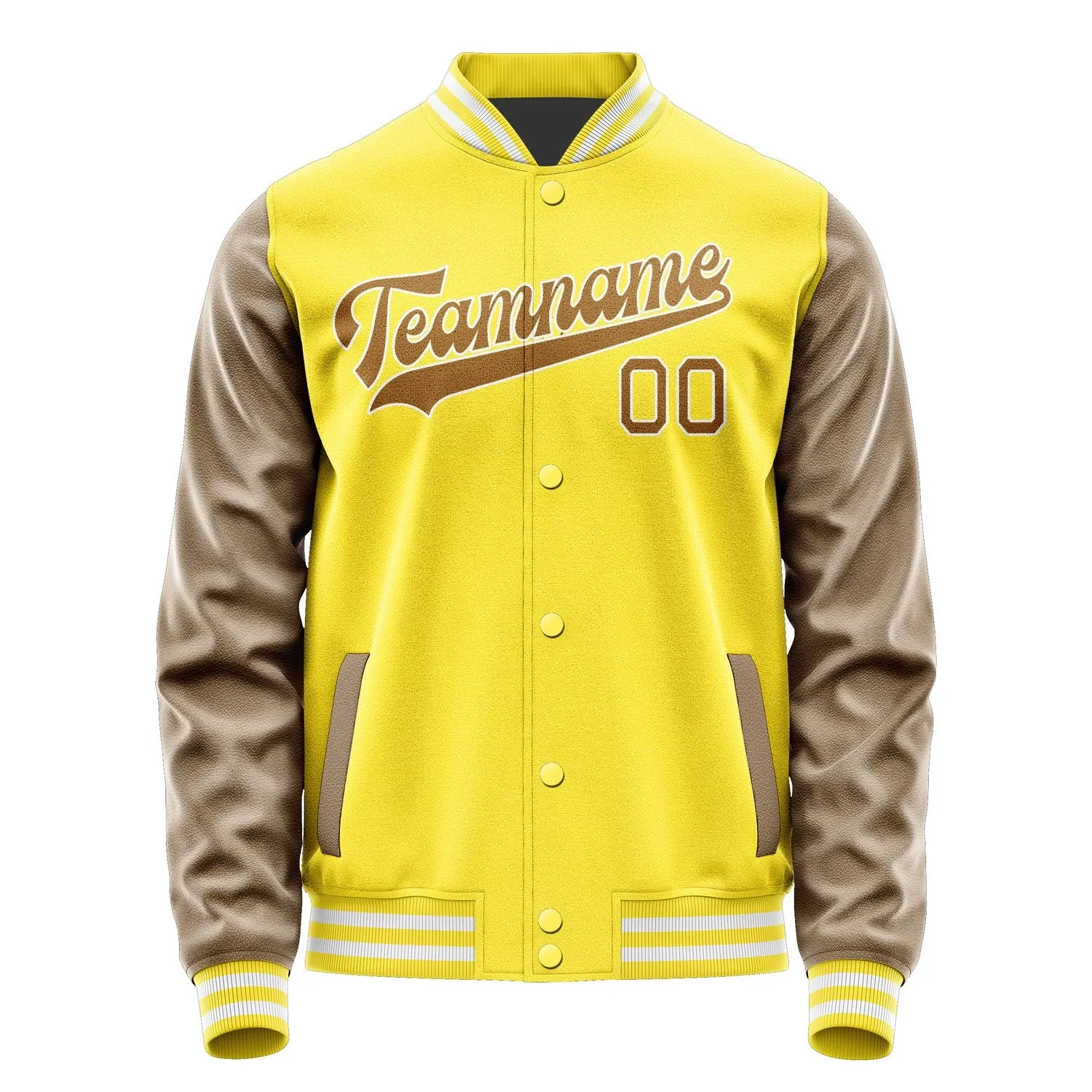 Custom Light Yellow Khaki Jacket