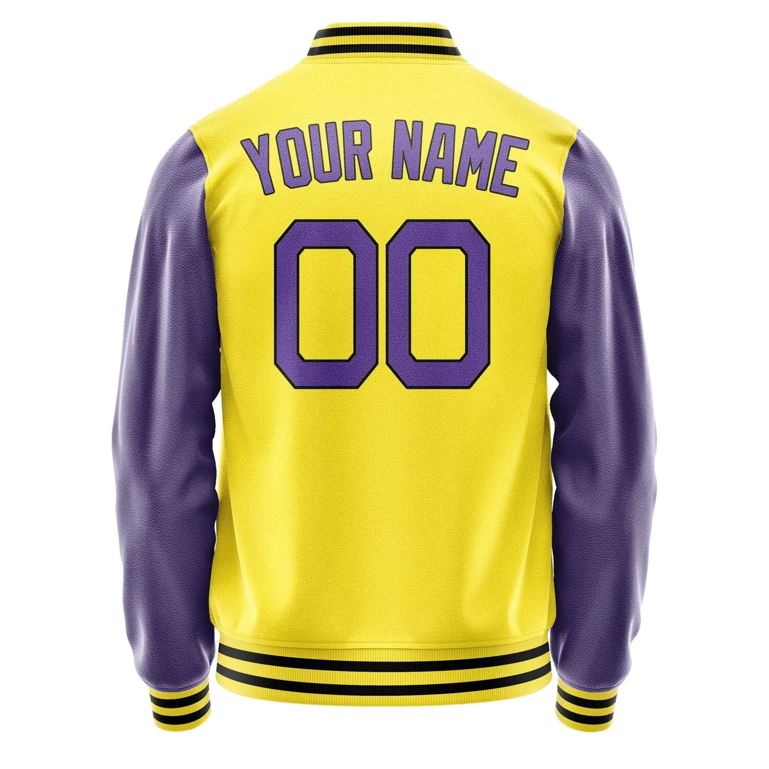 Custom Light Yellow Light Purple Jacket