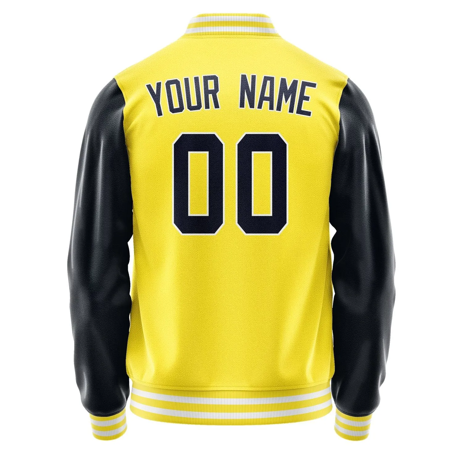 Custom Light Yellow Navy Jacket