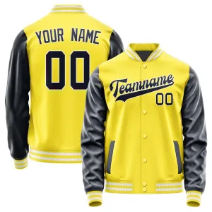 Custom Light Yellow Navy Jacket
