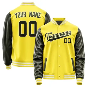 Custom Light Yellow Olive Jacket