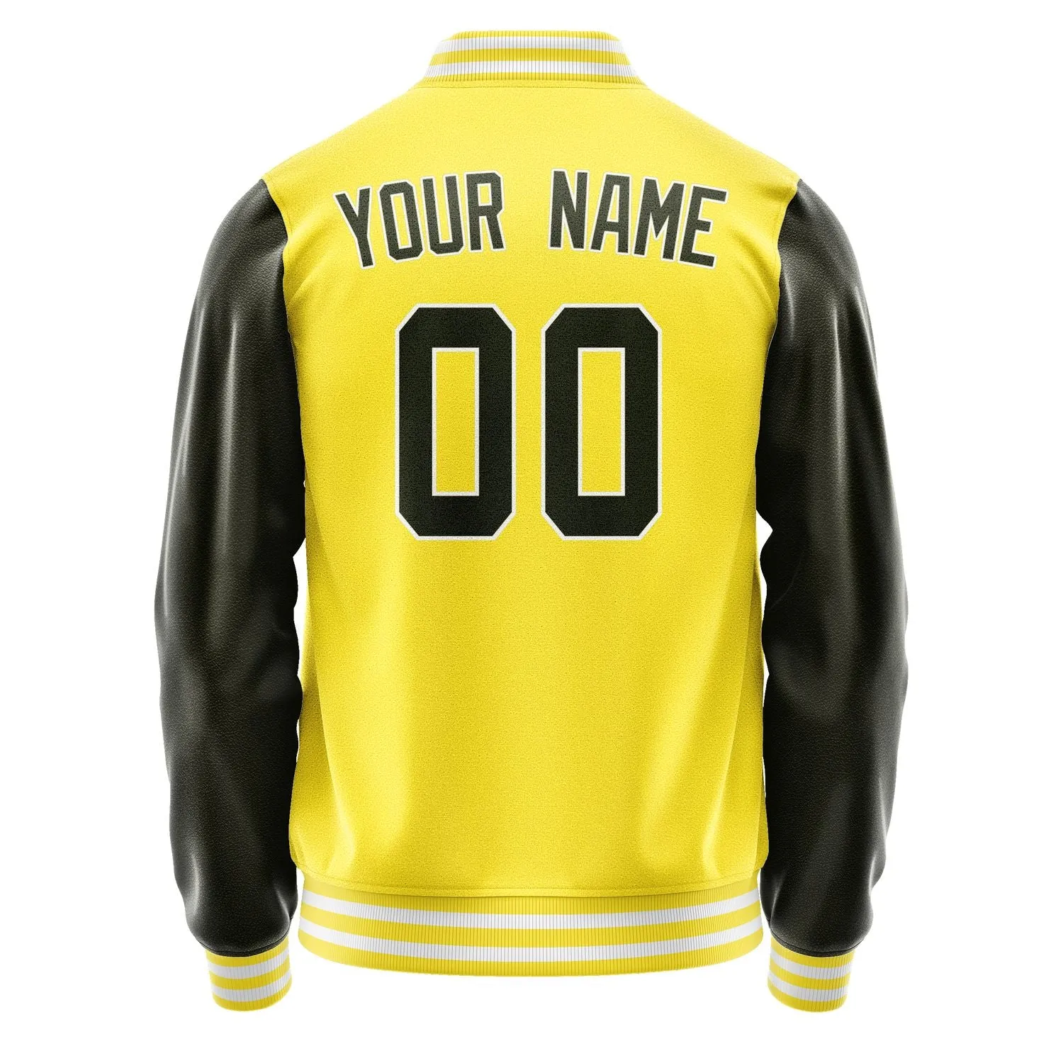 Custom Light Yellow Olive Jacket