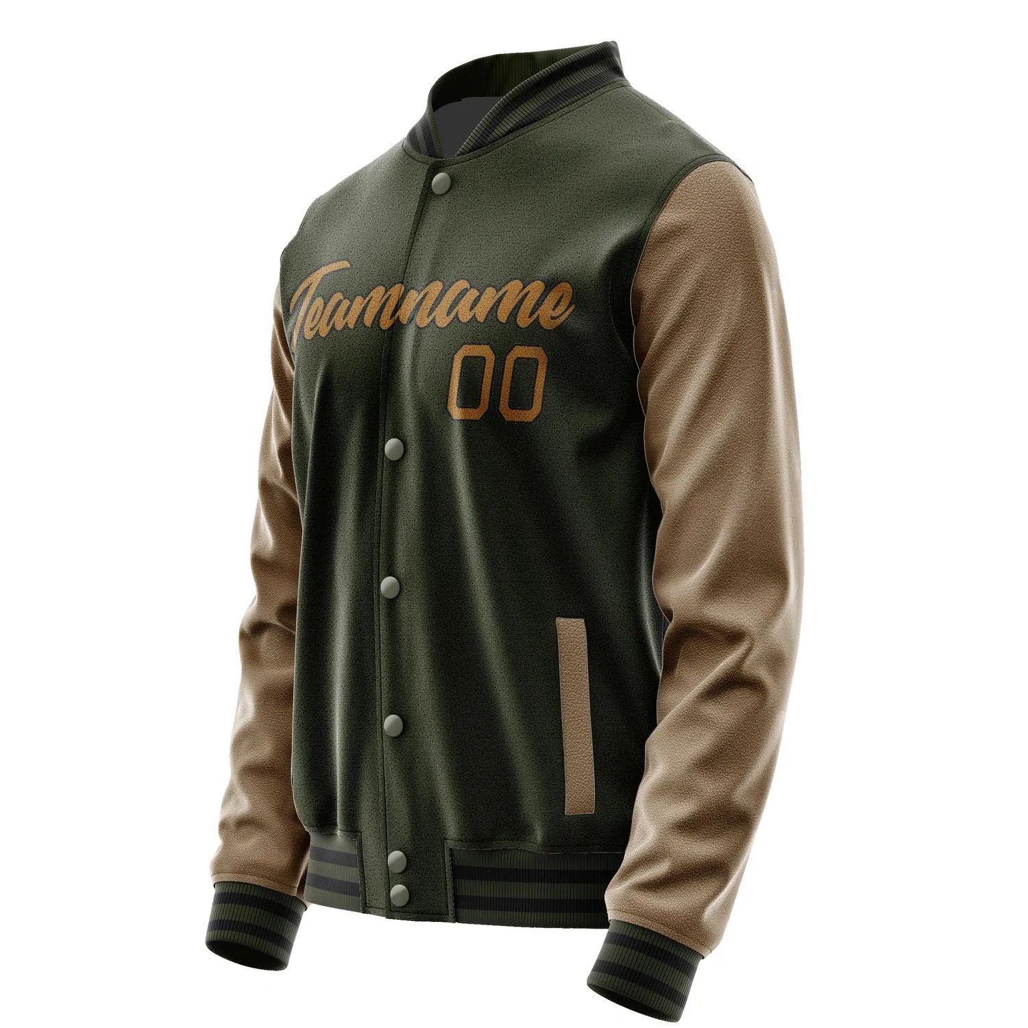 Custom Olive Light Pink Jacket