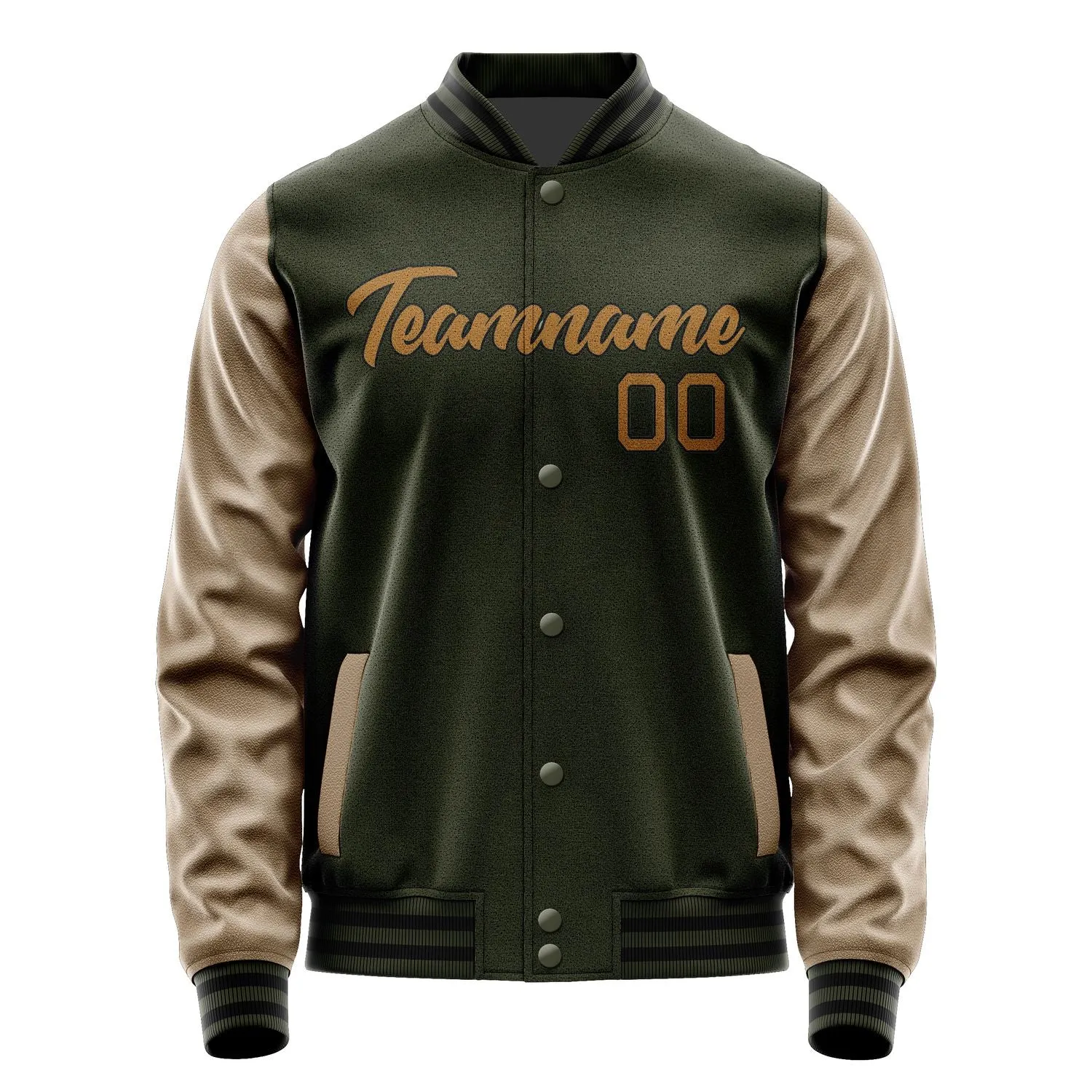 Custom Olive Light Pink Jacket