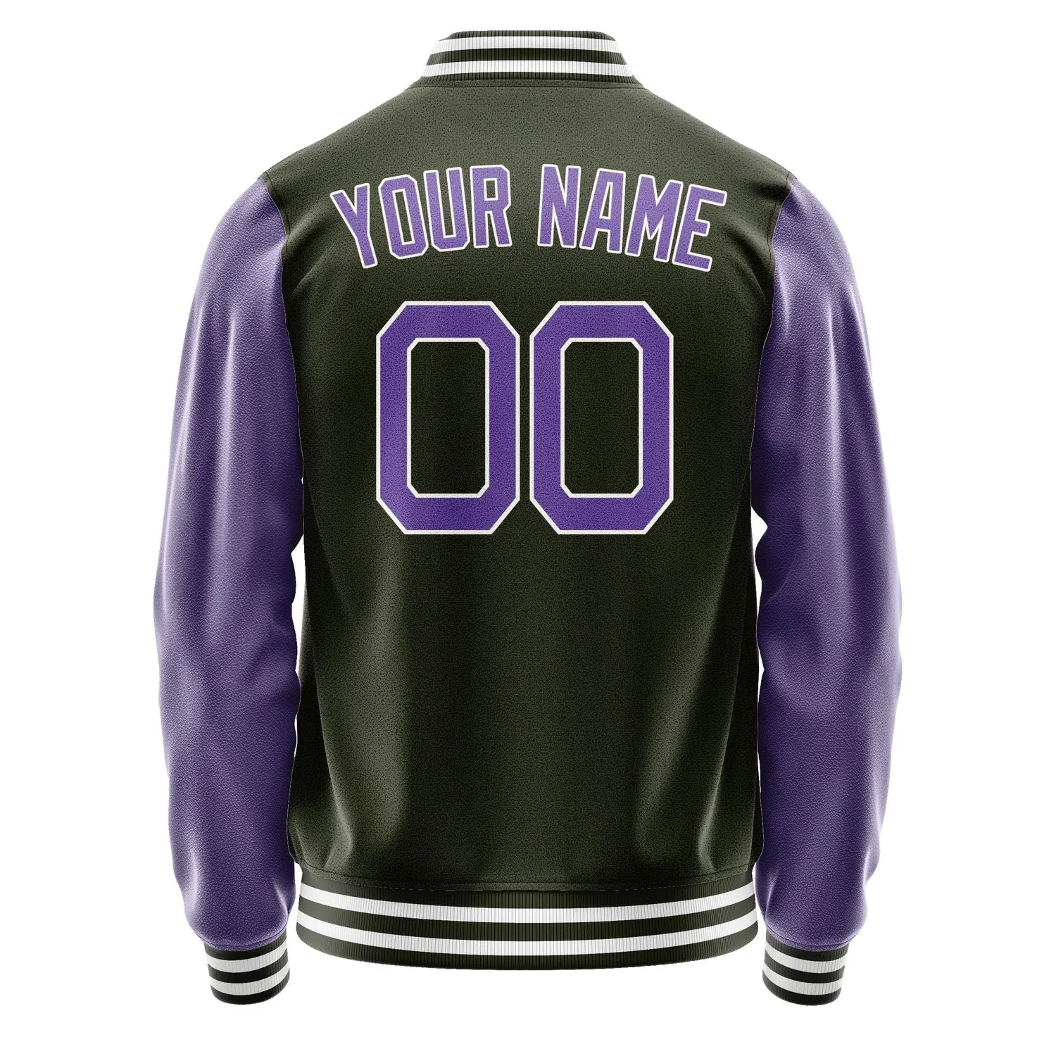 Custom Olive Light Purple Jacket