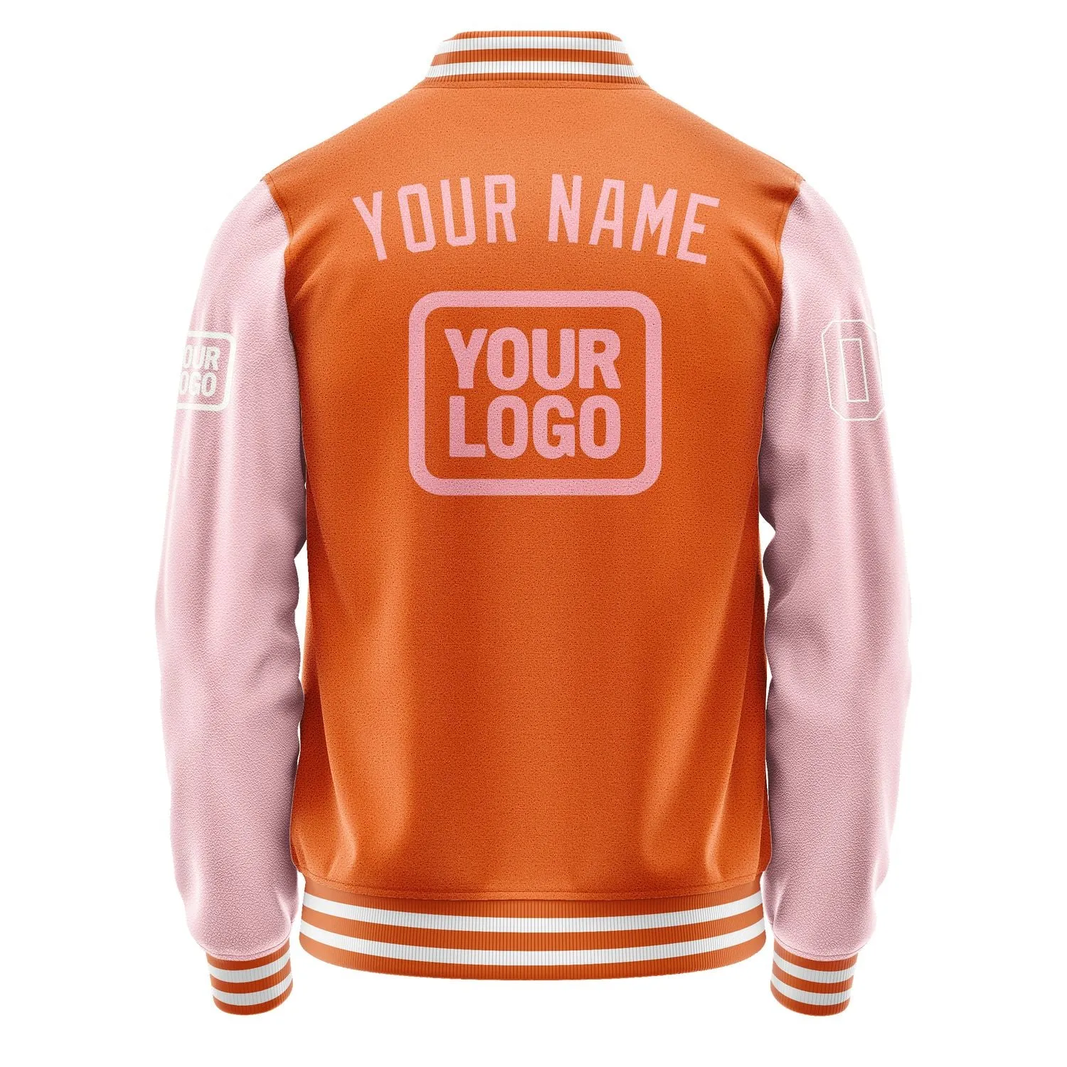 Custom Orange Light Pink Jacket