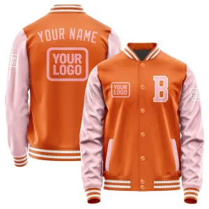Custom Orange Light Pink Jacket