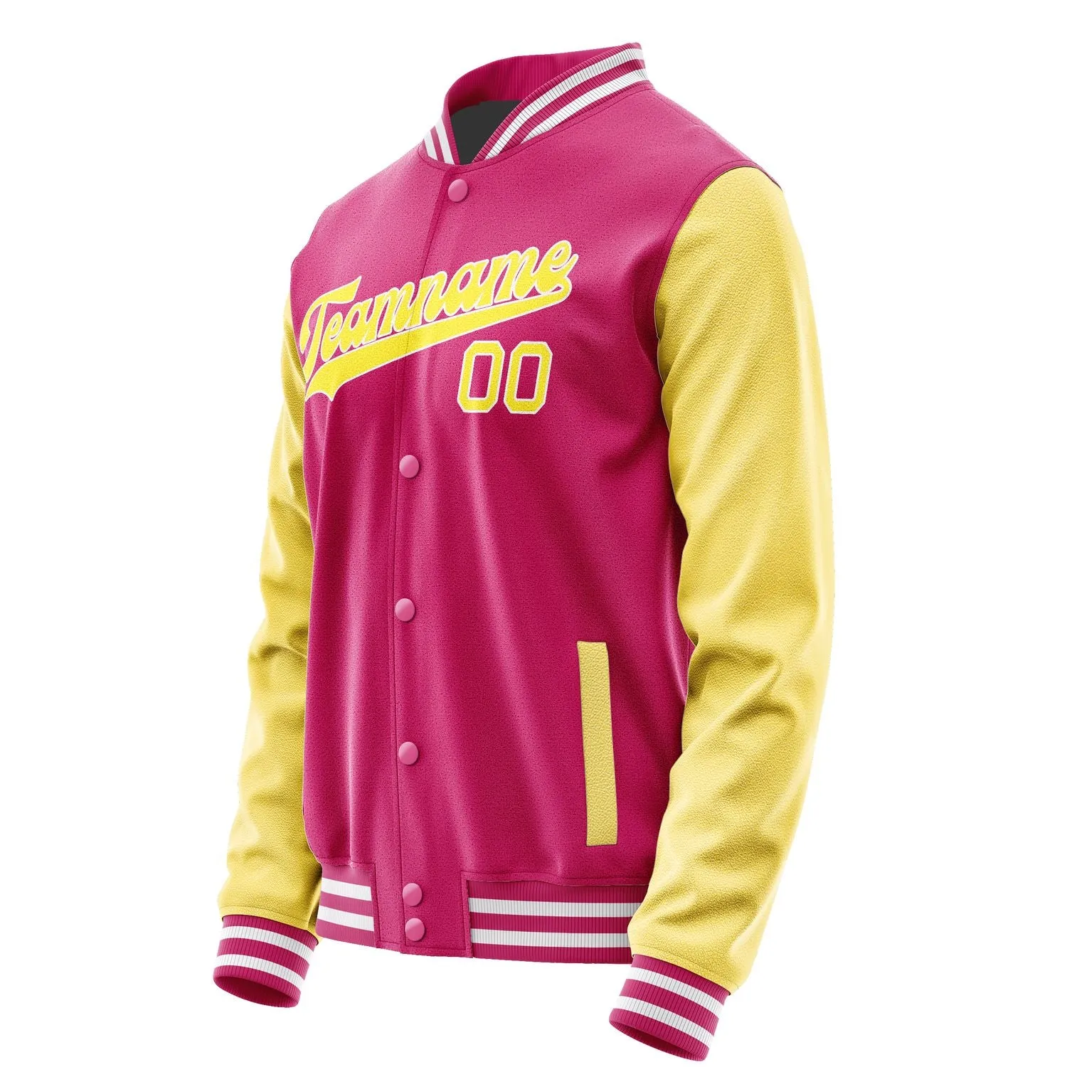 Custom Pink Light Yellow Jacket